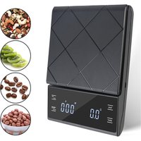 Kitchen Digital Scale Electronic Digital Scale Household Food Weighing Machine Smart Precision Coffee Scale with Timer 3KG/0.1g