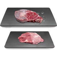 Large Size Aluminum Defrosting Tray for Frozen Meat with Super-Fast Defrost Thawing Plate Natural Fast & Magic Defroster Board