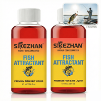 SIKEZHAN Fast Affect Fish Attractant Red Worm Liquid Scent Additive Concentrated Bait Flavor for All Freshwater Fish