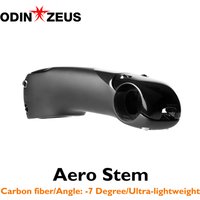 AliExpress NONE Aero Road Stem IN-Route Compatible Carbon Fiber Stem 31.8mm Clamp Tube -7° Rise 0mm Length Bike Aero Cockpit Component
