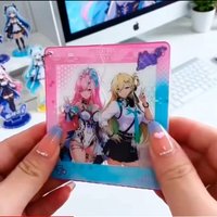 Wuthering Waves Aymis Linne Acrylic Keychain Pull Tab Changeable Clothes Design Bag Ornament Pendant Game Peripheral Fans Gift