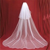 Hot Sale Wedding Veil Two layer Long 3M Bridal Veil Wedding Dress 2025 Bride Velo De Novia Bride Veils