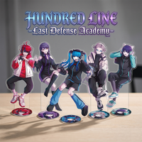 HUNDRED LINE Last Defense Academy 15CM Double Sided Acrylic Stand Keychain 2026 New Anime Stand Takumi Hiruko Eito Desk Decor