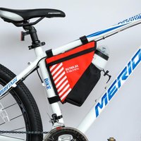 Bicycle Triangle Frame Bag Water Resistant Material Built In Water Bottle Holder Perfect For Mountain Road Cycling Rides