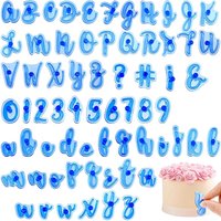 Alphabet Number Cake Stamp Uppercase and Lowercase Cookie Sugar Fondant Baking Mold Cake Decoration Tools Bagged