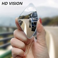 Two Blind Spot Mirrors High-definition Glass Convex Lens Rearview Mirrors with A 360° Adjustable Wide-angle View