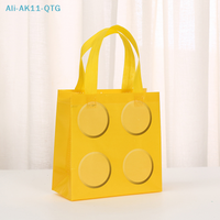NEW 6/12pcs Building Block Tote Bags Non-Woven Fabric Party Favor Bags For Birthday Graduation Easter Father's Day Mother's Day
