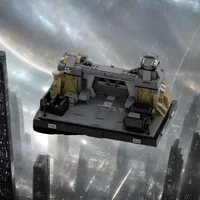 327 Pieces Mandalorian Diorama Set – Star Batter Battle Scene Model Building Blocks Birthday Gift