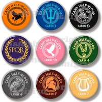 44MM CHB SPQR Camp Half-Blood Cabin Pin Soft Button Jewelry Creative Badge Cartoon Brooch Lapel Pin Bag Backpack Hat Decoration
