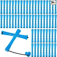 60pcs DIY Long Short Hair Curler Rods Rollers Curling Maker Accessory for Woman Household Professional Barbershop Salon Curler