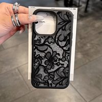 Vintage Lace Floral Pattern New Anti-Drop Protective Tpu Phone Case, Suitable for iPhone 17 Air Pro Max, iPhone 16, 15, 14, 13, 12, 11, Air Plus Pro Max Series Phone Cases, Suitable for Various
