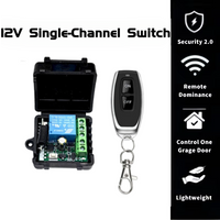 Door Remote Control Switch DC 12V RF 433 MHz Learning Code Relay Receiver DIY Mini Module for Garage Door LED Light Transmitter
