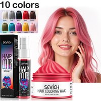 SEVICH DIY Hairs Dyed Mud Hair Colour Wax Easy To Wash Long Lasting Dye for Eyebrow Beards Coloring Temporary Hair Colour Cream