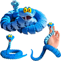 New Gary Snake: Disney Zootopia 2 Articulated Simulation Toy Snake, 3d Printed Snake Gary Model Stress Relief Toys Child Gift