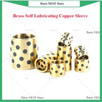 Bronze linear Oil Free Bushing Brass Bushing Bearing Brass Self Lubricating Copper Sleeve Inside Diameter 6/8/10/12/14/16/18mm