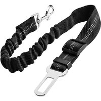 New dog Car Safety Belt Dog Safety Belt with Damping Belt and Reflective Line Adjustable Length Suitable Any Dog