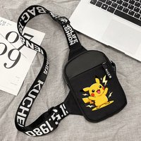 Pokemon Pikachu Sling Chest Bags Cartoon Satchel Outdoor Shoulder Pack Multifunction Travel Bags Cute Boys Girls Birthday Gift