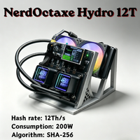 NerdOctaxe Hydro Rev3.1 12Th/s Water-Cooled Solo BTC Miner Dual Fans With Meanwell PSU SHA256 Crypto Mining Machine