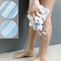 Ultra-Long Exfoliating Back Towel Antibacterial with Silver Ions Multifunctional Shower Bath Towel for Rich Foam