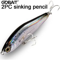 Sinking Pencil 2PC 24g Fishing Lure Weight System HardBait Treble Hooks Swimbait Wobbler Tackle Jerkbait Deep Artificial Bait