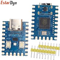 Estardyn RP2040-Zero Dual-Core 133MHz Microcontroller 2MB Flash 264KB SRAM GPIO USB Type-C Development Board for Raspberry Pi