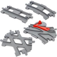 Rail Transport Big Size Building Blocks Creative Track Accessories Assemble Toys For Children Bricks Compatible City Train Set