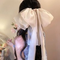Women Elegant Bow Hair Clips Luxury Satin Ribbon Sweet Princess Style Spring Clip Fashion Atmosphere Hair Accessories for Ladies