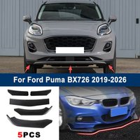 For Ford Puma BX726 2019-2026 model, adjustable 5PCS front bumper lip spoiler protection decorative kit, car body kit