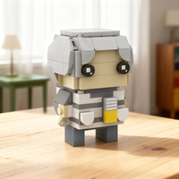 119pcs MOC Dr Halsey Halo Reach Brickheadz Model Building Blocks Construction Christmas Gifts Toy Creative DIY Idea Brick Kids