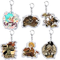 Folk Punk Ramshackle Glory Keychains Ring for Accessories Bag Pat The BunnyPendant Key Chain Jewelry Fans Gifts