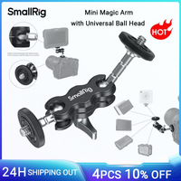 SmallRig Mini Magic Arm mit Dual Universal Kugelkopf, verstellbarer Magic Arm für Monitor, Mikrofon, LED-Videoleuchte 3238B