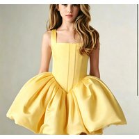 Lovely Customized Flower Girl Dress For Wedding Sleeveless Satin Knee Lenght Kids Birthday Party First Communion Gown