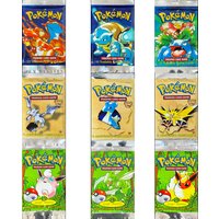 Pokémon Booster Packs TCG 1st Edition Charizrd Blastoise Venusaur Flareon Scyther Wigglytuff Aerodactyl Lapras Zapdos Packs Toy