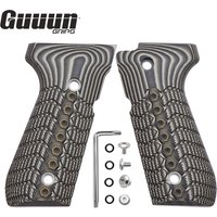 Guuun G10 Grips For Beretta 92/96 92fs M9 92A1 INOX Decorative Non-slip Handle Panel Mechanical Texture