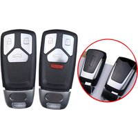 3 4 Buttons Car Key Housing Key Case Shell for Audi A4 A5 A4L S4 S5 S6 S8 Q3 Q5 Q7 TT SQ7 RS S SQ5 2017 2018 2019 Choose Sticker