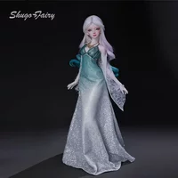 ShugaFairy Xana 1/4 Bjd Doll Big Chest Rainbow Series Modern Simple Style Elegant Cyan Dress High Quality Ball Jointed Dolls