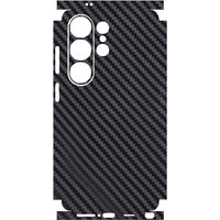3D Carbon Fiber Skin Grain Full Body Phone Sticker For SAMSUNG GALAXY S26 Ultra S26 Plus S26 Back + Sides Wrap Film