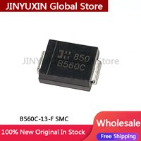 20-100Pcs B560C-13-F SMC 5A 60V Schottky surface mount diode B560C IC Chip In Stock Wholesale
