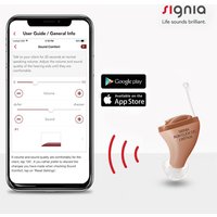 Signia 8 Channels Digital Invisible CIC Hearing Aids,Mobile Phone APP Remote Adjust ITC Hearing Aid Sound amplifier