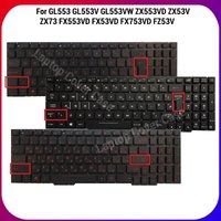 Russian/US/UK/Spanish Laptop Keyboard For GL553 GL553V GL553VW ZX553VD ZX53V ZX73 FX553VD FX53VD FX753VD FZ53V