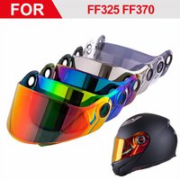 Flip Visier für LS2 FF370 FF394 FF386 Motorradhelm, Lente Antiniebla Colorida, Dual Lens Modular Helm für FF394 FF386 FF325