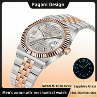 PAGANI DESIGN Luxury Men's Mechanical Automatic Watch 100M Waterproof Sapphire Crystal Stainless Steel Business Watch