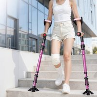 Medical Crutches Armrest Crutches,Young People Orthopedic Mobility Aids Walking Stick Elbow Suits Folding Forearm Crutches Pair