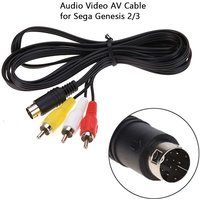3RCA 1.8 m 9 pin Audio Video AV Cable for Sega Genesis 2 Sega Genesis 3 Game A/V Connection Adapter Cord Wire Component AV Cable