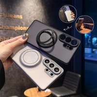 360° Roating Kickstand Ring Holder for Magsafe Case for Samsung S26 S25 S24 S23 FE A57 A37 A17 A56 A36 A26 A16 Matte Armor Cover