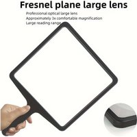1pc High-Definition Portable Magnifying Glass Reader with Fresnel Lens for Reading of Books and Newspapers with Enlarged Fonts