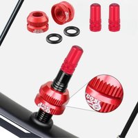 AliExpress NONE 2-6 Sets Bicycle Tire Valve Nut with Presta Valve Cap Set MTB Road Bike Tubeless Presta Valve Protection Screw and Cover