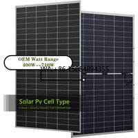 SOLAR 550W 600W Bifacial Half Cell All Black N-Type Solar Panels for Solar Power System