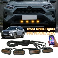 FOR TOYOTA RAV4 18LED Front Grille Light /Driving/Position Lights Car Daytime Running Light Wheel Eyeb Car LED Signal Lamps