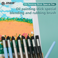 1/3Pcs Color Shaper Painting Tool Color Shaper Tool For Oil Painting Paint Brush Inclined Tip Round Tip Pastel Blending Tools